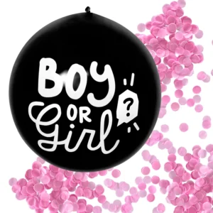gender reveal confetti ballon meisje