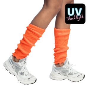 neon oranje beenwarmers