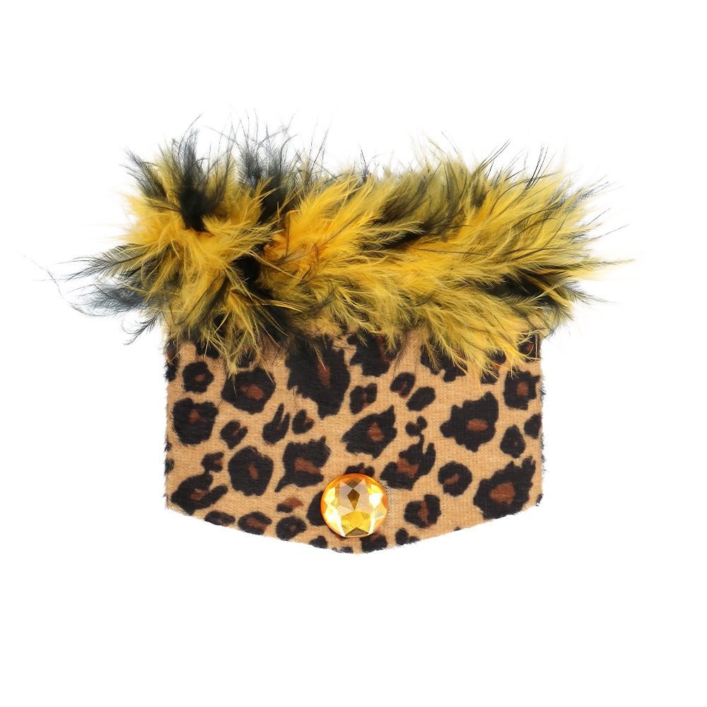 Dieren Accessoire Set Dames β Tijger/Luipaard (Diadeem, Staart, Choker & Armbanden) - Afbeelding 4