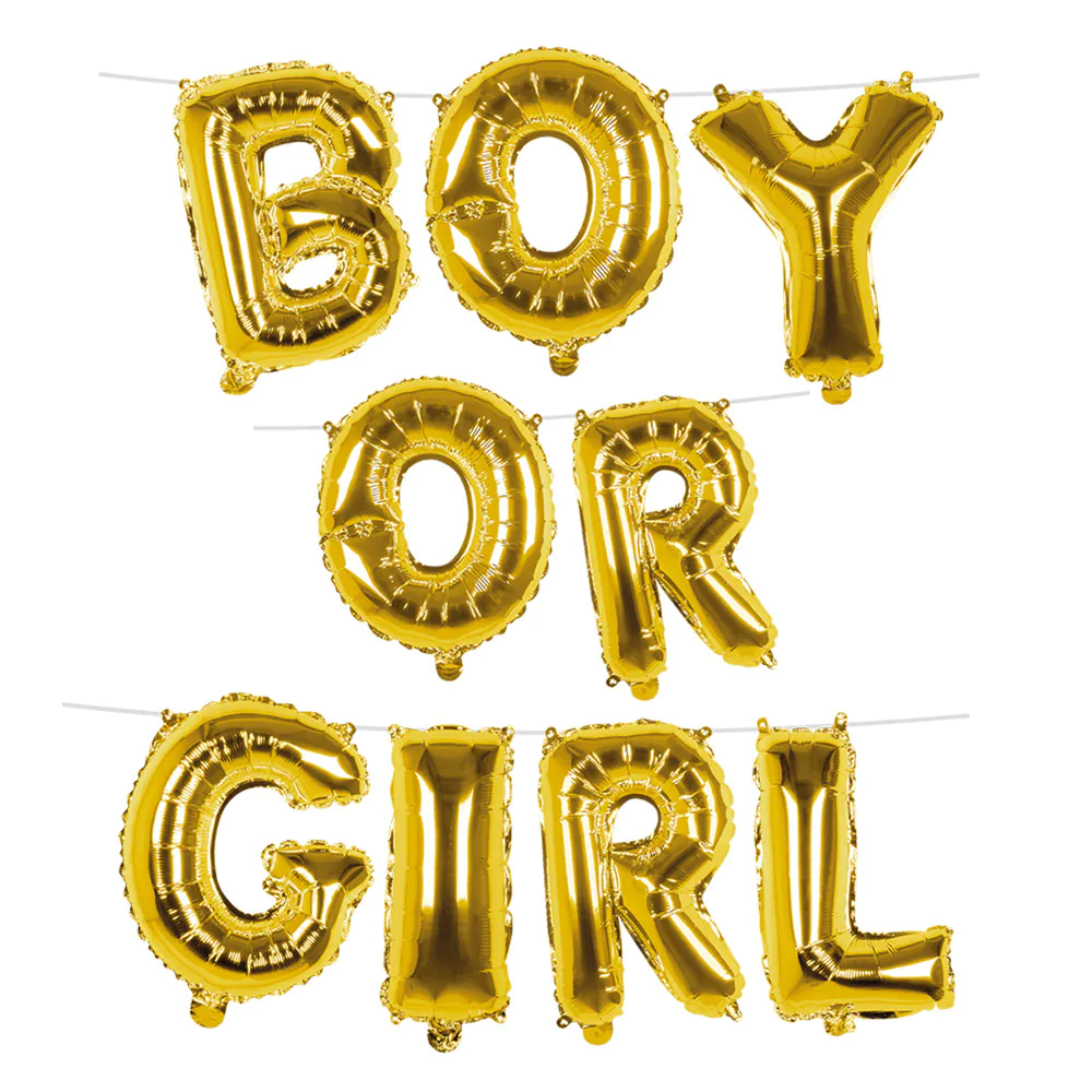 Folie Ballonslinger Boy or Girl (4 meter) – Gender Reveal Decoratie - Afbeelding 2
