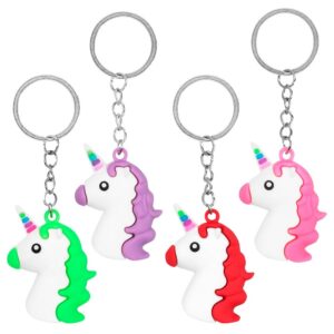 eenhoorn sleutelhangers set 4 stuks