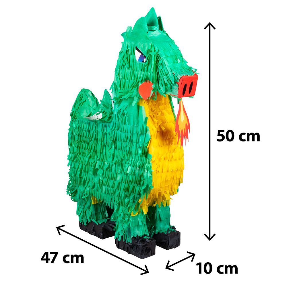 Piñata draak – Draak piñata kinderfeestje 50 cm - Afbeelding 2