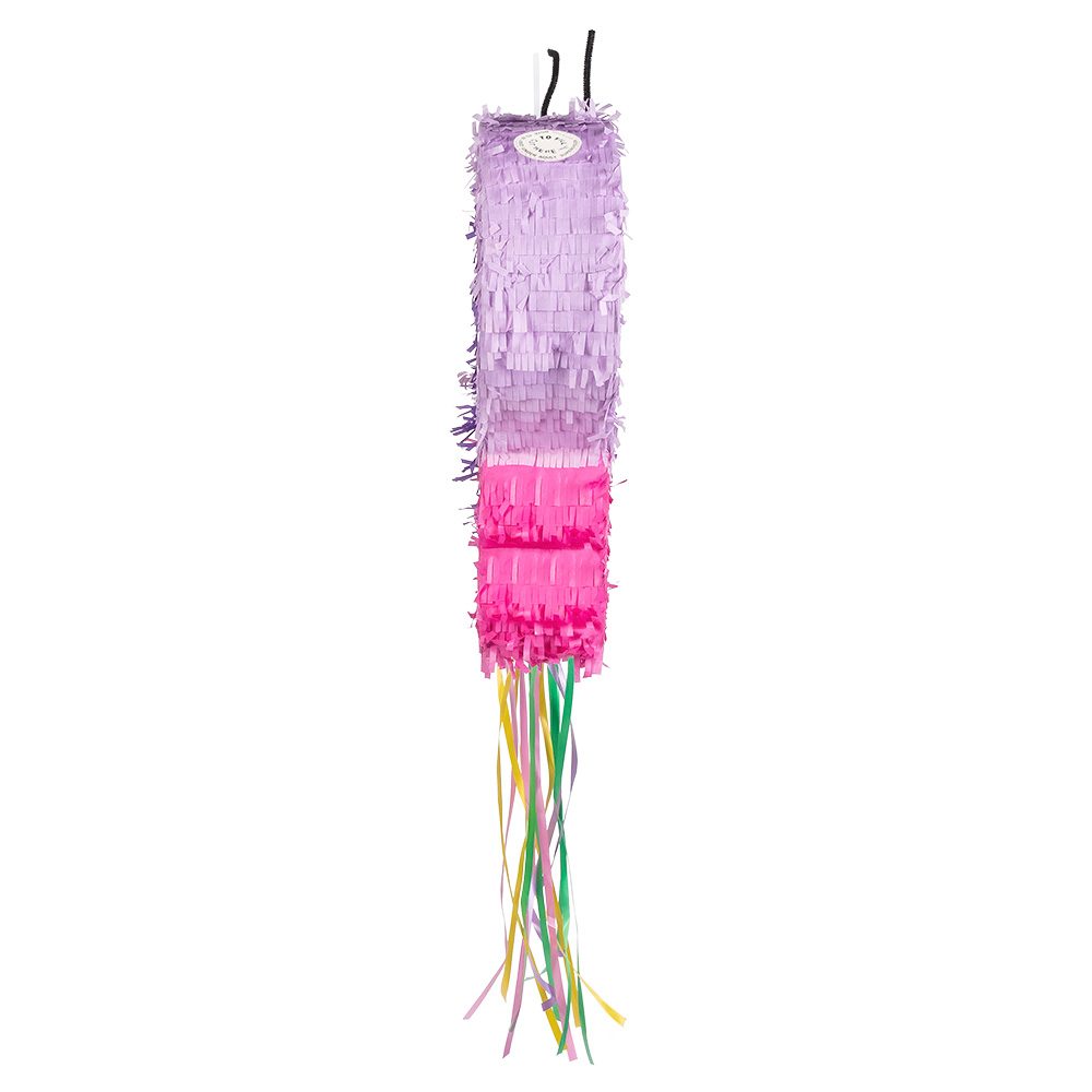 Trekpiñata Vlinder – kleurrijke vlinder piñata met linten 48 cm - Afbeelding 2