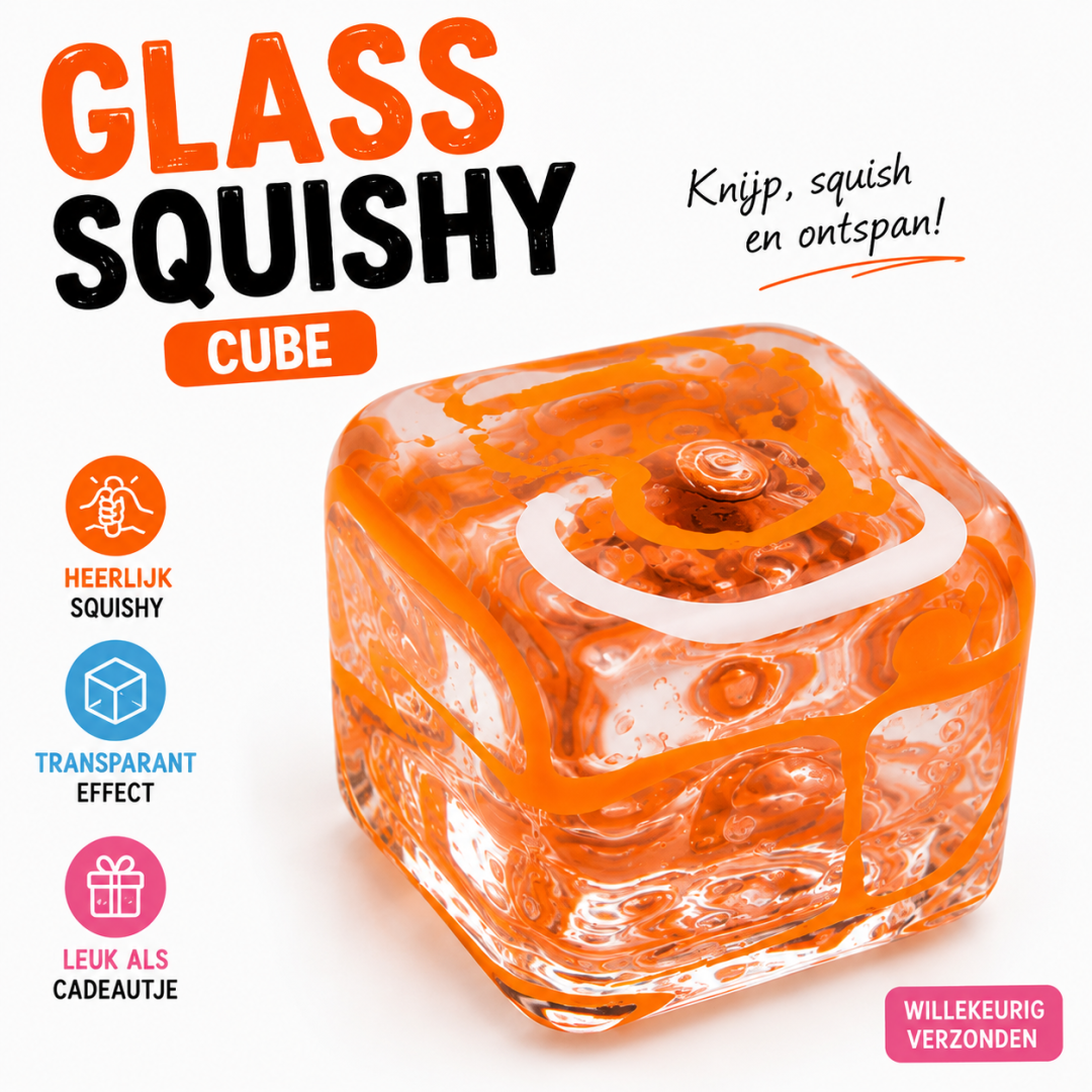 Oranje glass cube